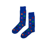 Fine Spotted Socks Textiles Royal Blue 