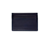 Flat Card Case Credit Card Case Navy Lambskin 