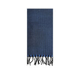 Herringbone Wool Scarf Pashmina & Scarves Navy 
