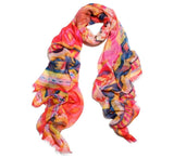 Ikat Sea Wave Shawl Pashmina & Scarves 
