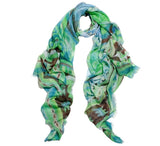 Ikat Sea Wave Shawl Pashmina & Scarves 