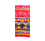 Ikat Sea Wave Shawl Pashmina & Scarves Pink 
