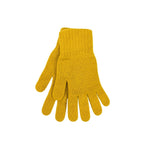 Ladies Cashmere Gloves Textiles Mustard 