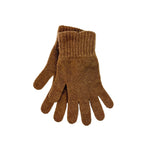Ladies Cashmere Knitted Gloves Textiles Brown 