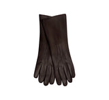 Ladies Leather Fur Lined Gloves Gloves Burgundy 6.5 