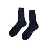 Men's Pure Cashmere Socks Textiles Navy 