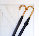 Men's Wooden Shaft Whangee Handle Umbrella Umbrellas 