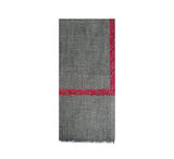 Moroccan Border Stole Pashmina & Scarves Burgundy 