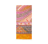 Orosei Square Shawl Pashmina & Scarves Orange 