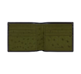 Ostrich Lining Short Wallet Wallets Brown / Loden 