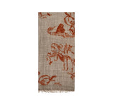 Owl Stole Pashmina & Scarves Burnt Orange 