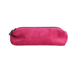 Pencil Case Small Leather Goods Fuchsia Suede 