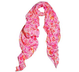 Pink Petals Shawl Pashmina & Scarves 
