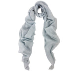 Plain Melange Stole Pashmina & Scarves Pale Blue 