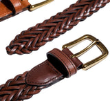 Plaited Leather Belt Belt 