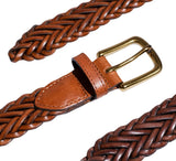 Plaited Leather Belt Belt 