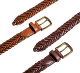Plaited Leather Belt Belt 