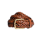 Plaited Leather Belt Belt Tan 32 