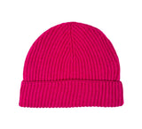 Ribbed Lambswool Hat Textiles Fuchsia 