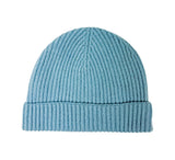 Ribbed Lambswool Hat Textiles Light Blue 