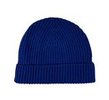 Ribbed Lambswool Hat Textiles Royal Blue 