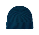 Ribbed Lambswool Hat Textiles Teal 