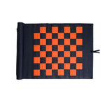 Roll Up 3 in 1 Board Game Chess, Backgammon & Draughts Set Games Navy / Orange / Red 