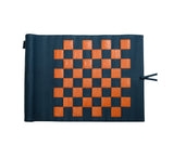 Roll Up 3 in 1 Board Game Chess, Backgammon & Draughts Set Games Teal / Orange / Teal 