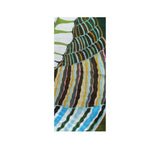 Summer Leaf Stole Pashmina & Scarves Dark Green 