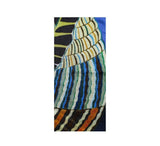Summer Leaf Stole Pashmina & Scarves Navy 
