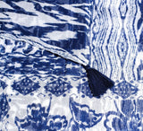 Swatches In Blue Shawl Pashmina & Scarves 