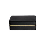 Zip Jewellery Box Jewellery & Cufflink Boxes Black 