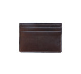 Flat Card Case Credit Card Case Dark Olive Lambskin 