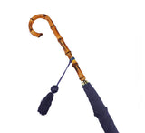 Ladies Slim Whangee Handle Umbrella Umbrellas French Navy 
