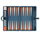 Large Backgammon Set Games Teal / Orange / White 