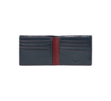 RFID Contrast Tip Short Wallet Wallets Navy / Burgundy 