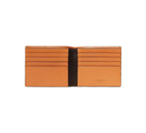 RFID Contrast Tip Short Wallet Wallets Orange / Dark Brown 
